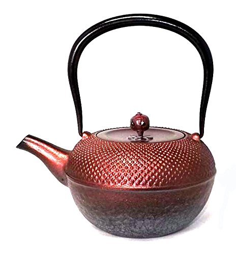 Naubu Iron Kettle Hosoguchi Circle Hail Copper Lid Pearl Pink 1.6L（japan import） N3