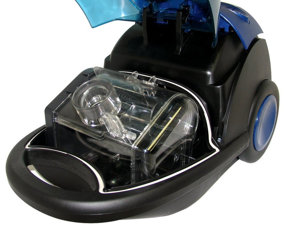 Emer Botticelli Dual Bag or Bagless Canister 1400 watts Hepa Canister Vacuum Blue - Corded