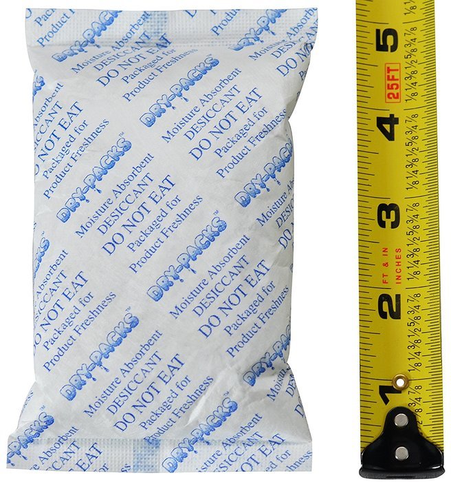 Dry-Packs 112gm Tyvek Silica Gel Packet, Pack of 5 N2