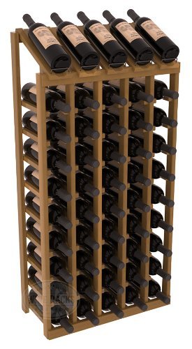 Wine Racks America Redwood 5 Column 10 Row Display Top Kit. 13 Stains to Choose From!