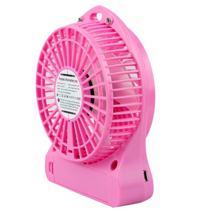 Mini Lithium Battery Fan Summer Portable Super Big Wind Operated Desk Small USB Rechargeable Battery Powered Handheld... N24
