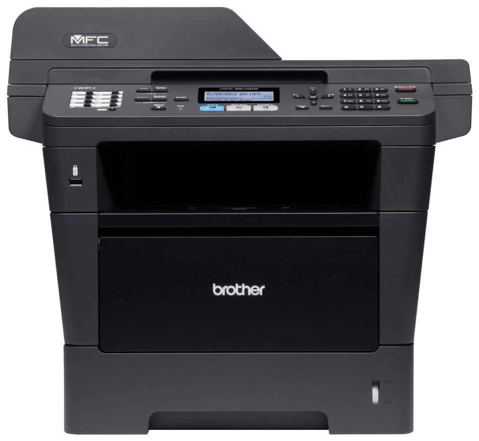 Brother MFC-8810DW Wireless 40PPM Monochrome Laser Printer with Scanner, Copier and Fax with Advanced Duplex and...