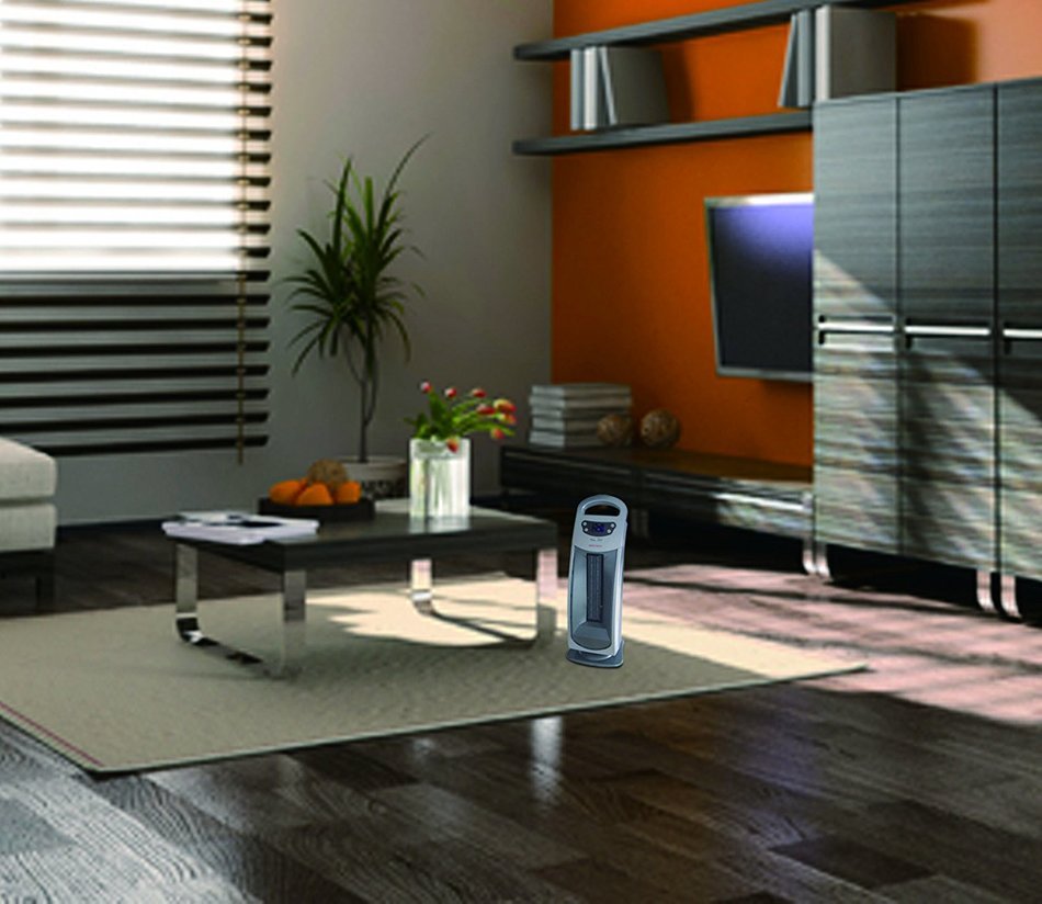 Royal Sovereign Home Products HCE-200 Oscillating Ceramic Tower Heater, 22-Inch