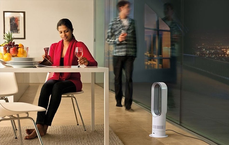 Dyson AM04 Hot + Cool Heater/Table Fan, Blue N4