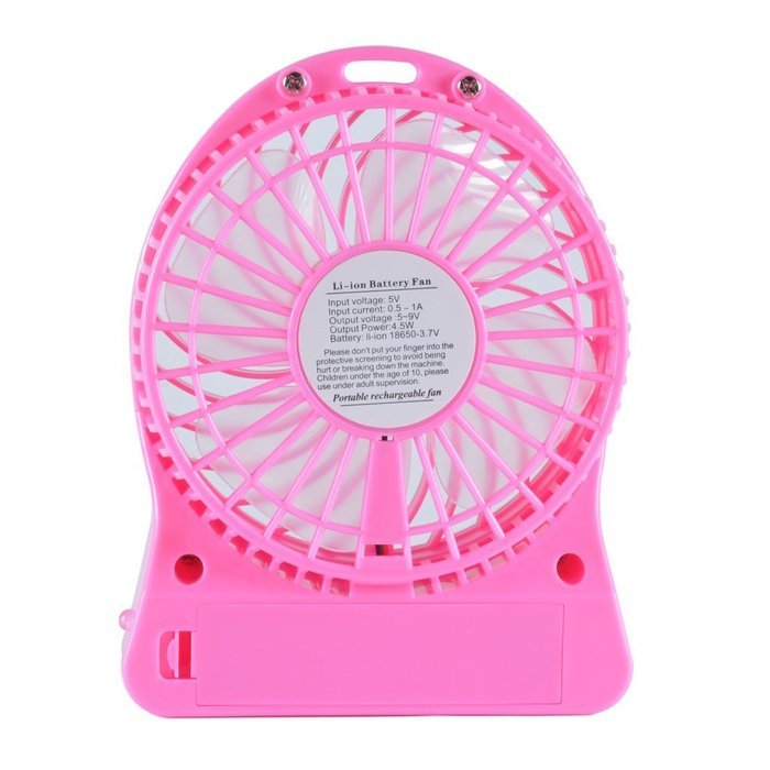 HOOYEE 4-Inch 3 Speeds Portable Mini Personal Battery Operated Fan Rechargeable Handheld Desktop Usb Fan with... N12