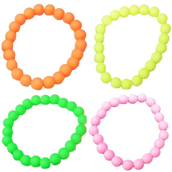 Paradise Kiss Beaded Bracelets Neon (Assorted Colours) (yellow) N2