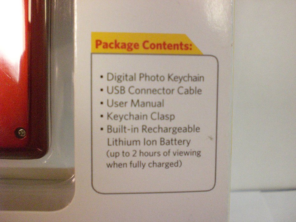 KODAK RED G150 DIGITAL PHOTO KEYCHAIN
