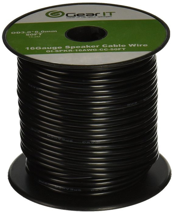 16AWG Gauge Speaker Wire GearIT Pro Series 16 AWG Gauge Speaker Wire 16AWG Gauge Speaker Wire GearIT Pro Series 16 AWG Gauge Speaker Wire