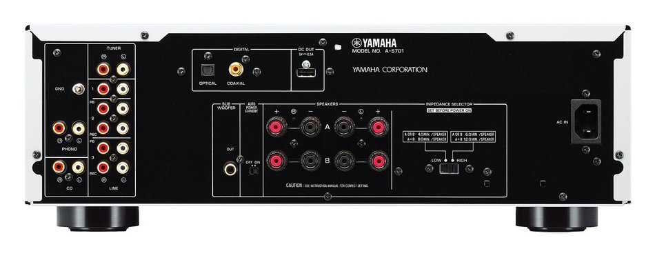Yamaha A-S701SL Natural Sound Integrated Stereo Amplifier (Silver)