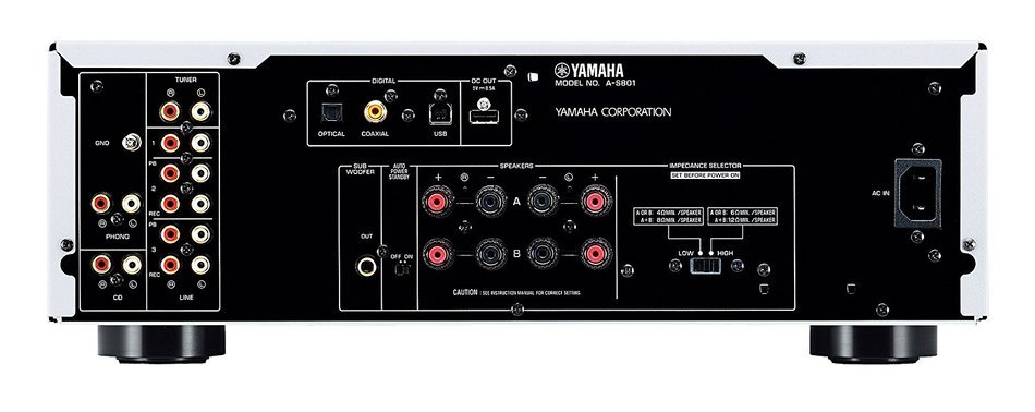 Yamaha A-S701SL Natural Sound Integrated Stereo Amplifier (Silver) N2