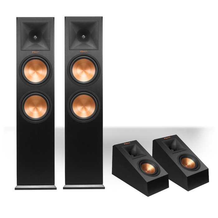 Klipsch RP-280F Reference Premiere Floorstanding Speaker with RP-140SA Add-On Dolby Atmos Enabled Elevation Speakers...