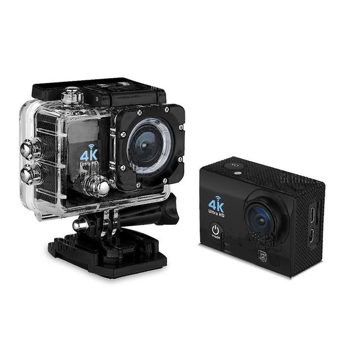 Q6 WiFi 4K Ultra HD Action Sport Camera - BLACK 1