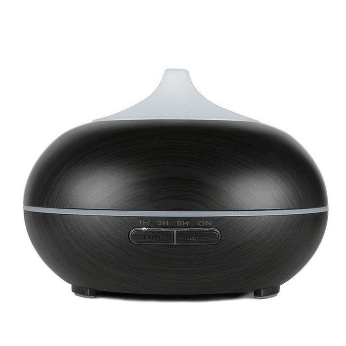 300ml Aroma Essential Oil Diffuser, Bamboo Line Texture Style, Ultrasonic Cool Mist Humidifier -7 Changing Color... N4