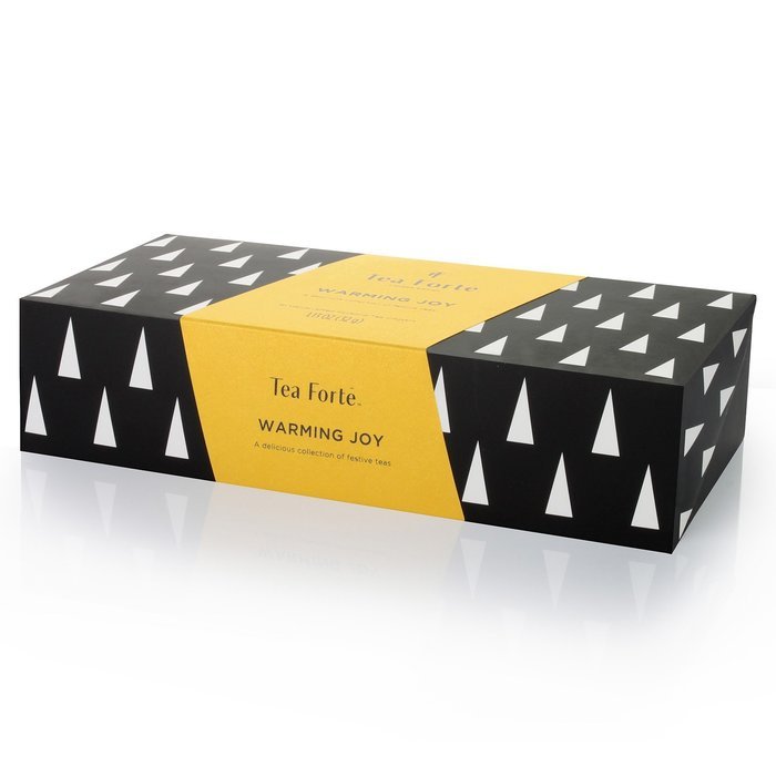 Tea Fort&eacute; Warming Joy Petite Presentation Box Featuring Seasonal & Festive Tea Blends - 10 Handcrafted Pyramid... N4