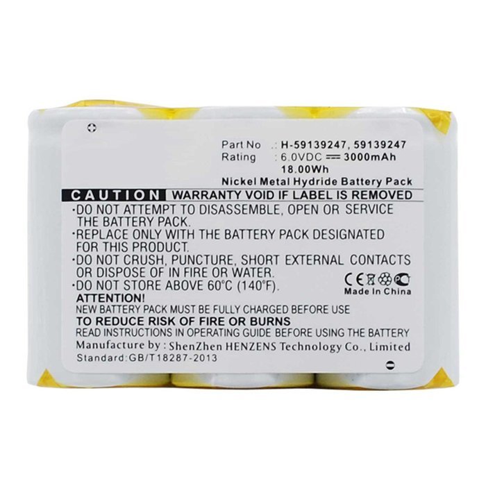 Fresh New EBVB-181 NiMH 6V 3000mAh Vacuum Battery Fits HOOVER S2211, S2211-100 Vacuums. Replaces HOOVER 59139247...