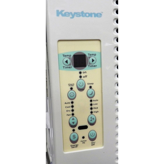 Keystone KSTAW06A 6,000 BTU 115-Volt Window-Mounted Air Conditioner with "Follow Me" LCD Remote Control N3