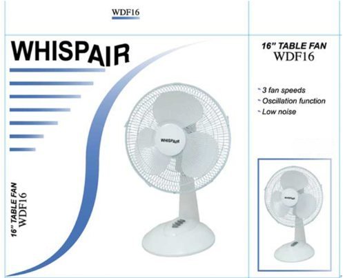 WHISPAIR WDF16 16" Table Fan