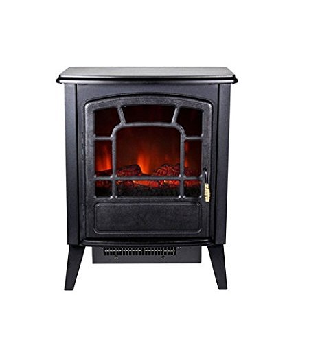 Realistic Flame Effect Bern Retro-Style Electric Fireplace