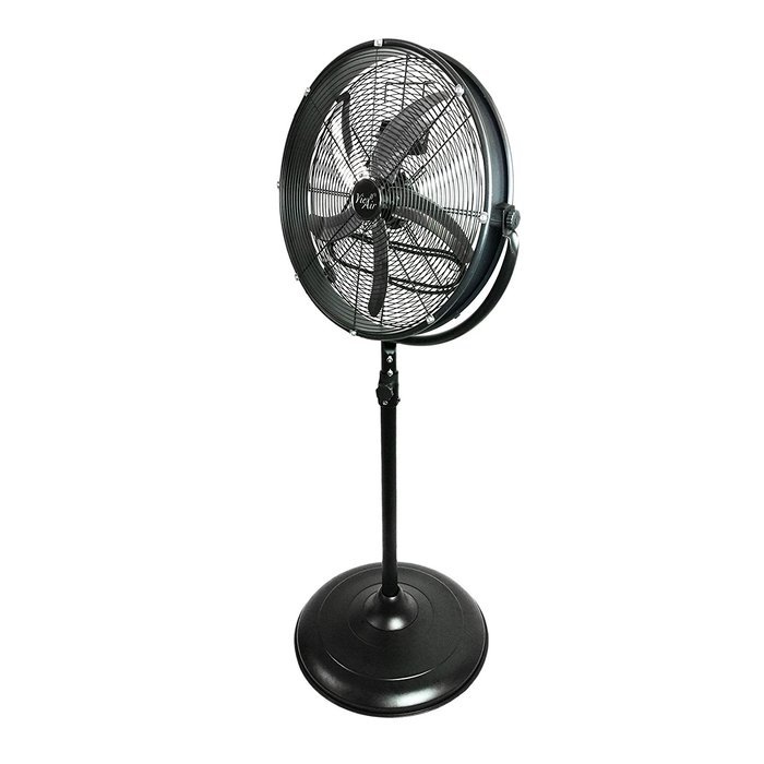 Vie Air 20" Industrial Heavy Duty Powerful and Quiet Metal High Velocity 360 Degree Tilting Pedistal Drum Fan