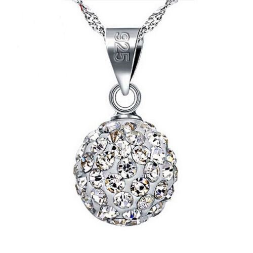 Fashion Women's Silver Plated crystal rhinestone Necklace Pendant N3