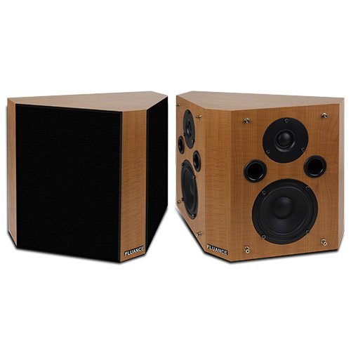 Fluance SXBP High Definition Bipolar Surround Sound Wide Dispersion Speakers for Home Theater N3