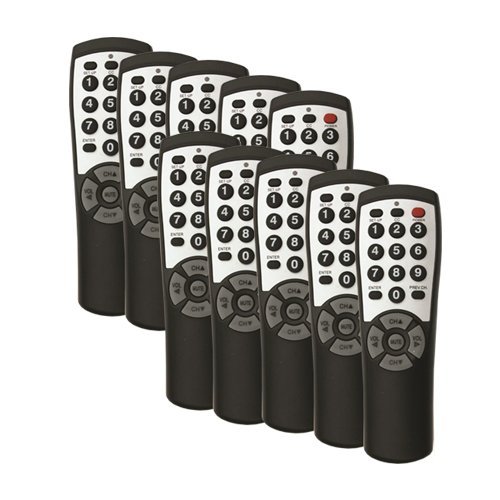 10-pack Brightstar&reg; BR100B Universal TV Remote