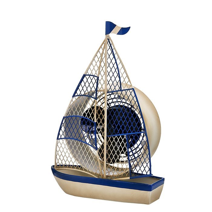 Deco Breeze Sailboat Figurine Fan