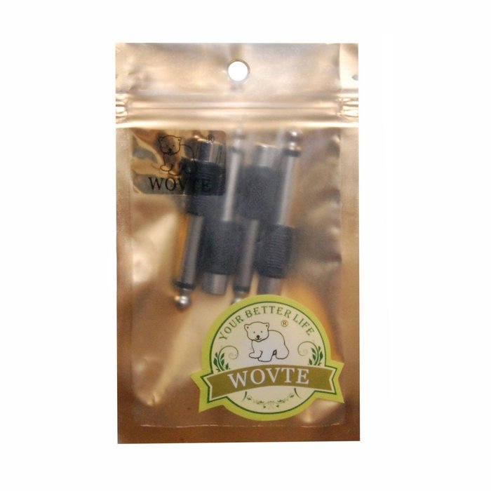 WOVTE RCA Stereo Jack to 6.35mm Mono Plug TS Adaptor Pack of 4 N2