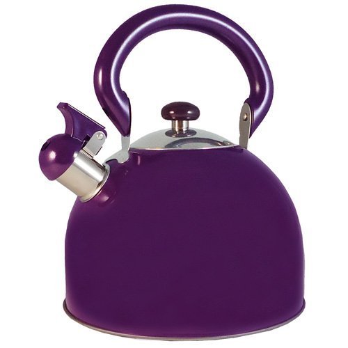 Le Chef Stainless Steel Whistling Purple Tea Kettle 3-Qt N2