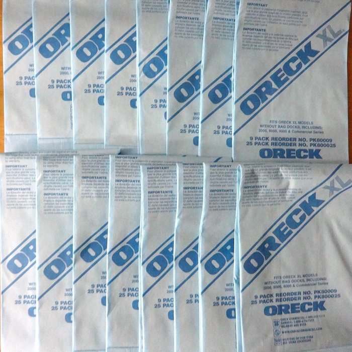 16 Oreck Vacuum Bags XL Upright Commercial NEW LOWERED PRICE PK80009 N3