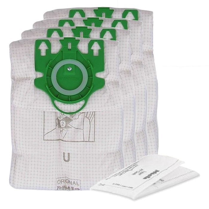 Miele Type U HyClean Bags & Filters, For S7000-S7999 UprightUpright, 4 Pack