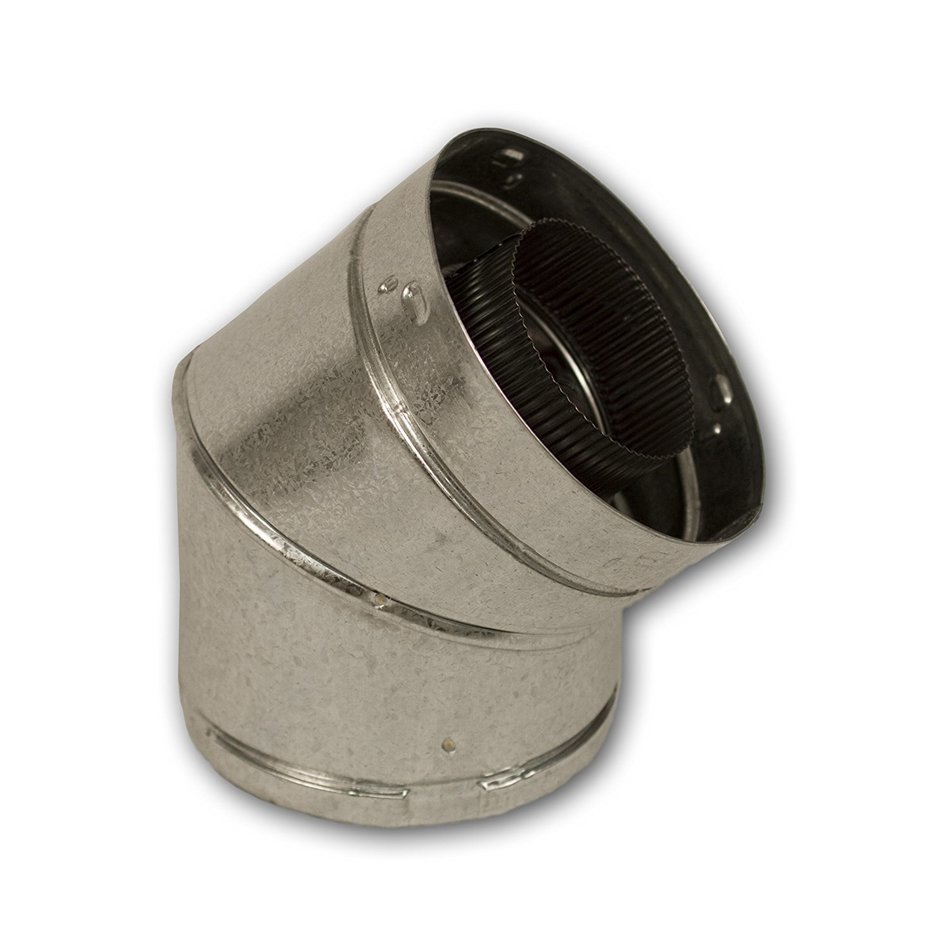 Comfort Flame E58-45 Direct-Vent Elbow, 45-Degree