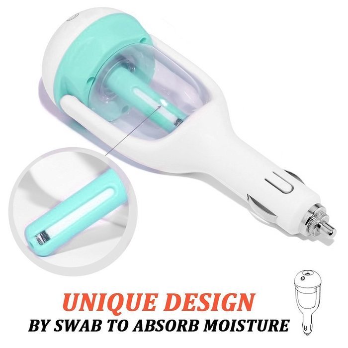 IPUIS Car Air Humidifier with USB Changer Port Aromatherapy Essential Oil Aroma Diffuser Air Purify Car charger... N7