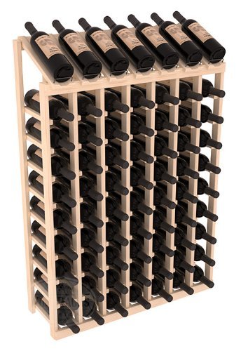 Wine Racks America Ponderosa Pine 7 Column 10 Row Display Top Kit. 13 Stains to Choose From!