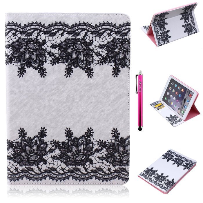 iPad Mini 1/2/3 Case, Firefish High Quality PU Leather Wallet Case [Card Pockets] and Kickstand Feature Case for... N106
