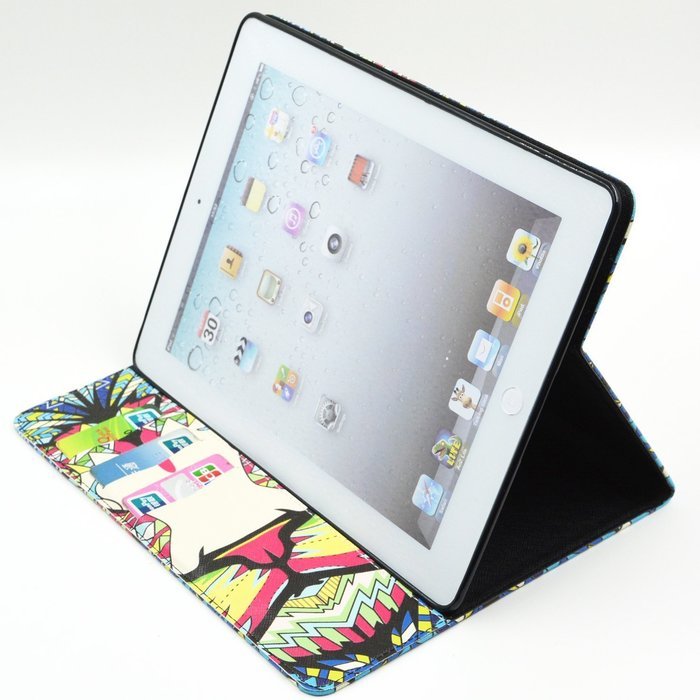 iPad Mini 1/2/3 Case, Firefish High Quality PU Leather Wallet Case [Card Pockets] and Kickstand Feature Case for... N107