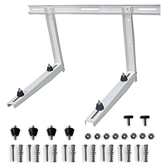 Universal Outdoor Wall Mounting Bracket for Ductless Mini Split Air Conditioners or Heat Pumps fits 9000, 12000...