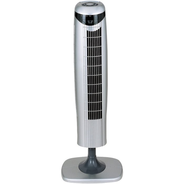Optimus F-7414S 35-Inch Pedestal Tower Fan with Remote Control and LED