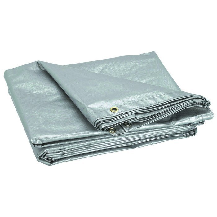 5 ft. 6 in. x 7 ft. 6 in. Silver/Heavy Duty Reflective All Purpose/Weather Resistant Tarp by USATNM by HFT