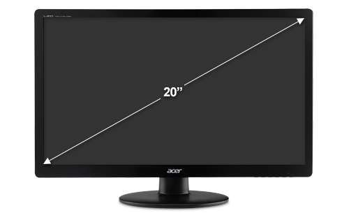Acer S200HQL B 20" Class LED Monitor - 1600 x 900