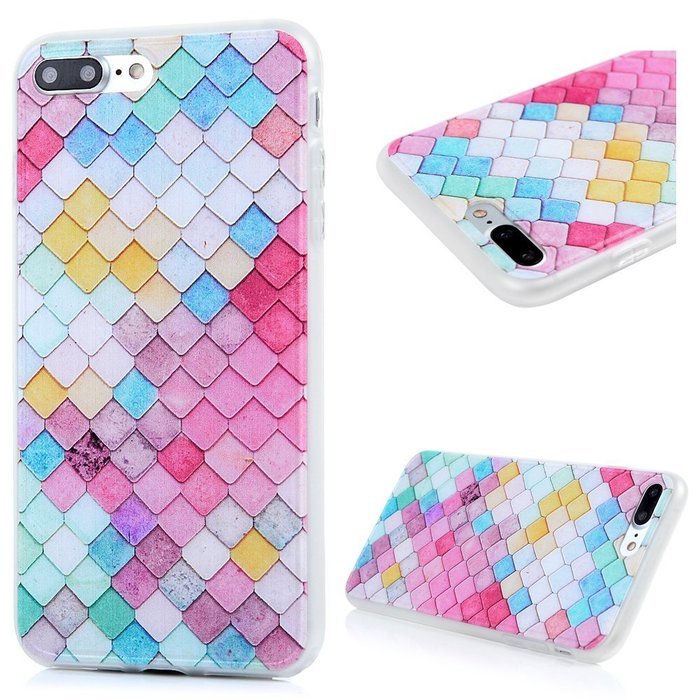 Badalink iPhone 7 Plus Case (5.5") Shockproof Soft TPU Rubber Skin Bumper Case Flexible Easy Grip with 3D Basso-relievo... N4