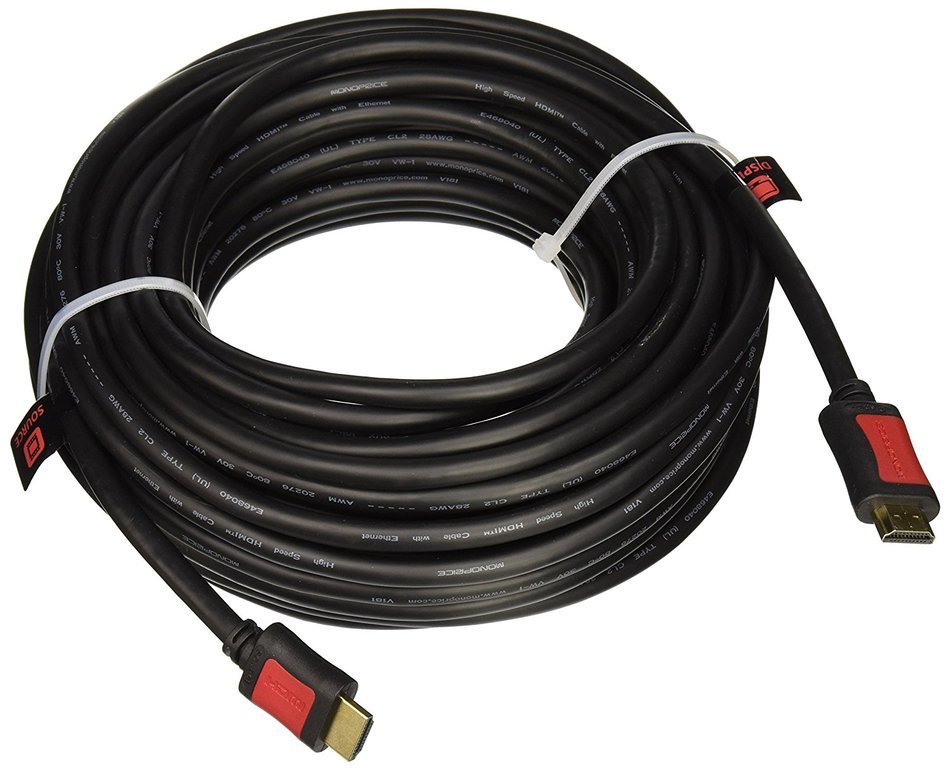 Monoprice Active Select Series High-Speed HDMI Cable 10 Feet with RedMere Technology Supports Ethernet, 3D, 4K... N5