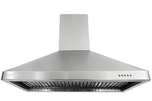 XtremeAir UL02-W36 Wall Mount Range Hood with 900 CFM Baffle Filters/Grease Drain Tunnel, 36" N2