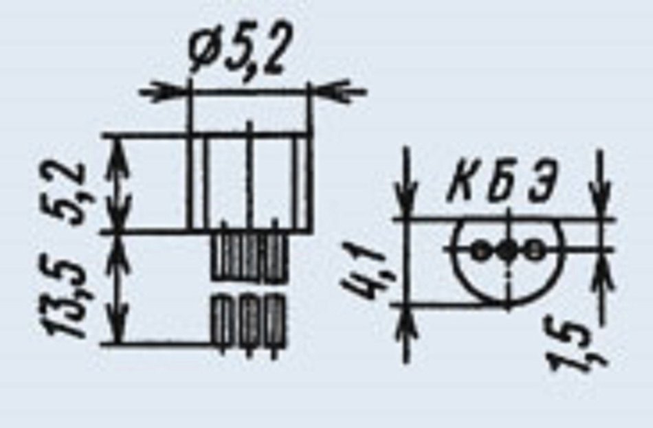 Transistors silicon KT3126A analogue BF506 USSR 100 pcs