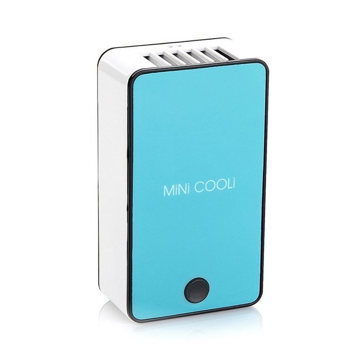 O-Best Batteries/USB Powered Portable Mini Air Conditioning Fan Chargeable Hand-held No Leaf Fan Air Conditioner... N12