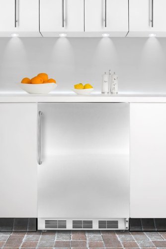 Summit CT66JCSSADA: ADA compliant built-in refrigerator-freezer, fully wrapped in stainless steel