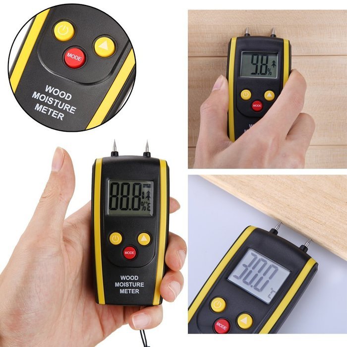 Alloet New Digital Accurate Moisture Temperature Meter Humidity Tester ...