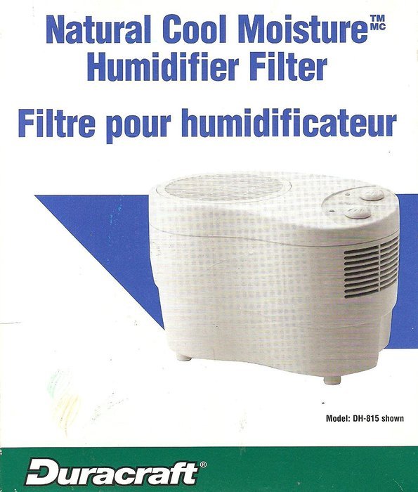 Duracraft Natural Cool Moisture Humidifier Filter for DH-804, DH-805 & DH-815