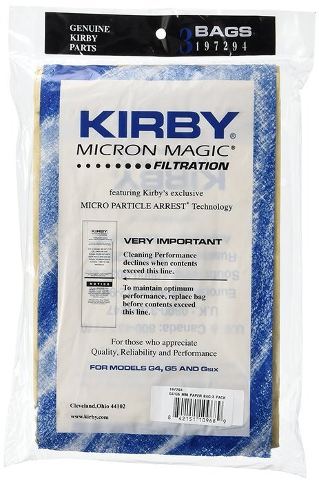 Kirby Micron Magic Bag, 197294 (3 pack)