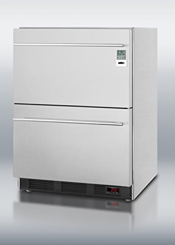 Summit MEDDT Series SP6DS2D7MEDDT 24" 5.4 cu. ft. Two-Drawer Medical Refrigerator Automatic Defrost Digital Thermostat...